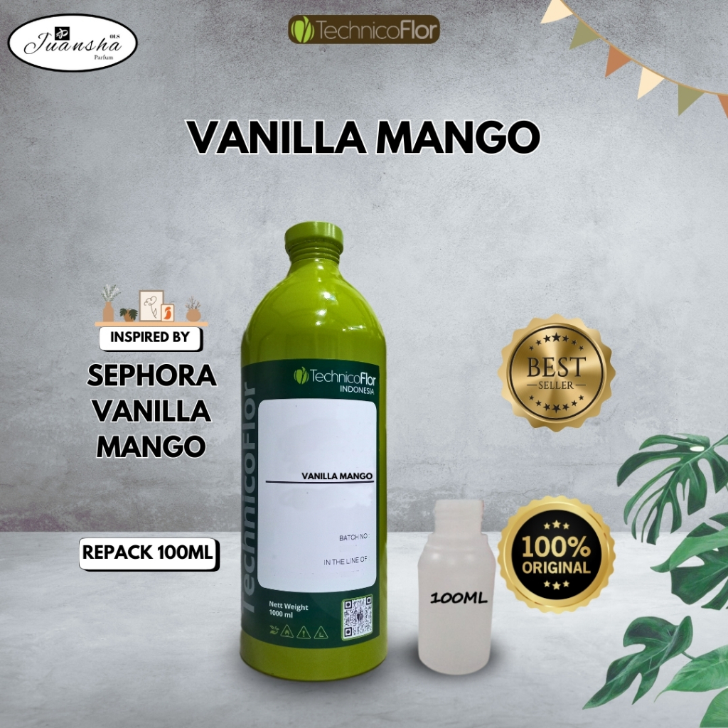 BIBIT PARFUM MURNI VANILLA MANGO TCF 100ML REPACK