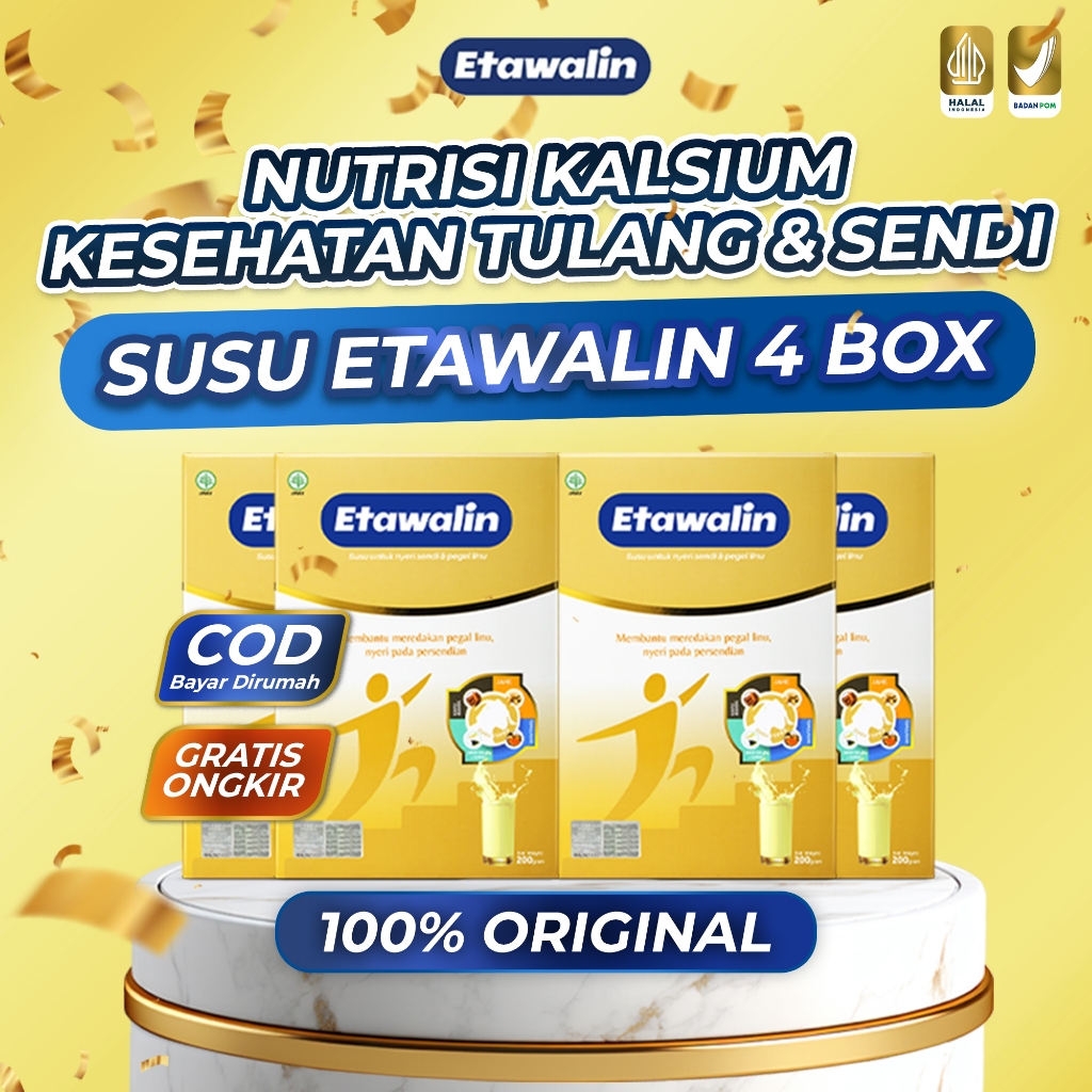 

Susu Etawalin Original Isi 4 Box untuk Semua Usia - Kesehatan Tulang & Sendi Kaya Kalsium