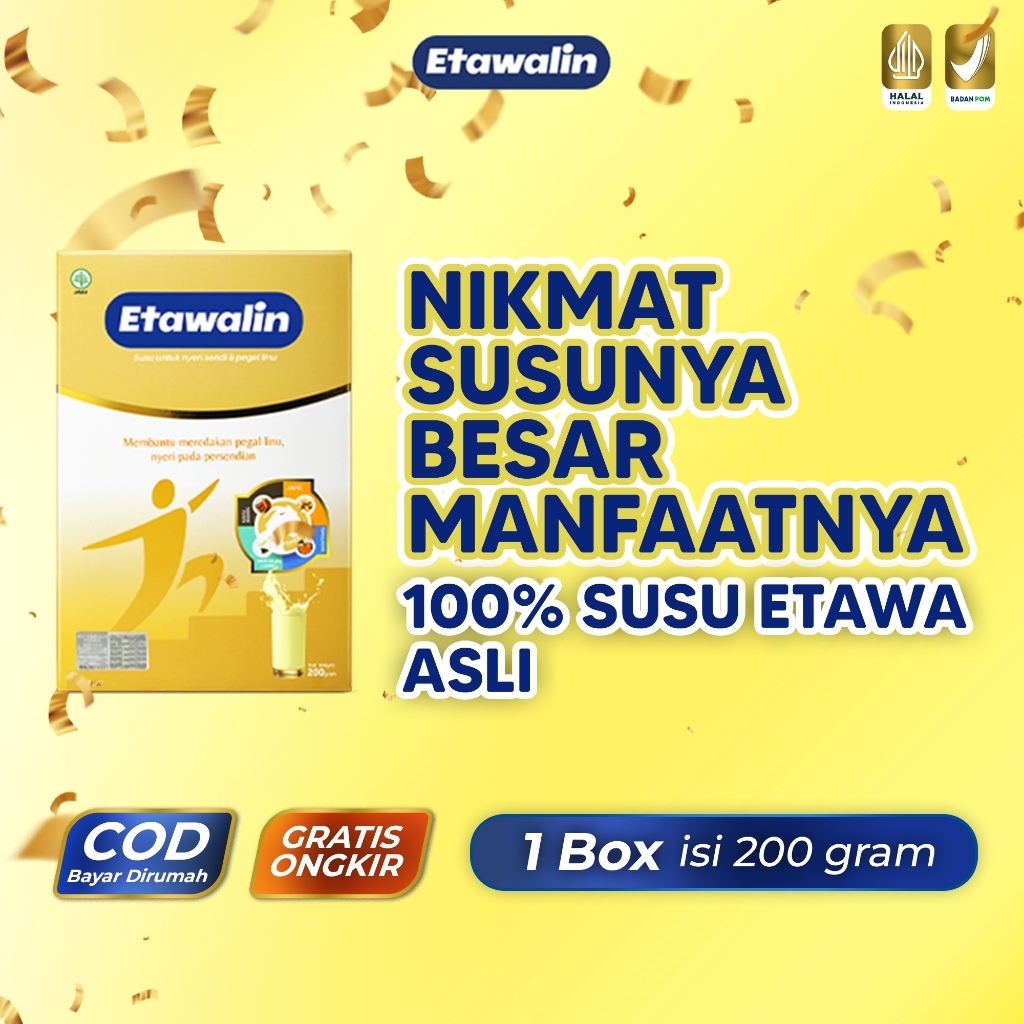 

Etawalin Susu Kambing Etawa Murni Bubuk untuk Kesehatan Tulang & Sendi Original 200gr