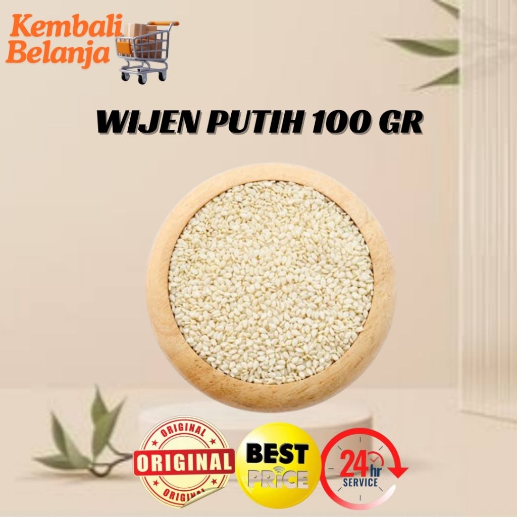 

Wijen Putih/ Wijen Onde-Onde/ Sesame Seed 100 Gram