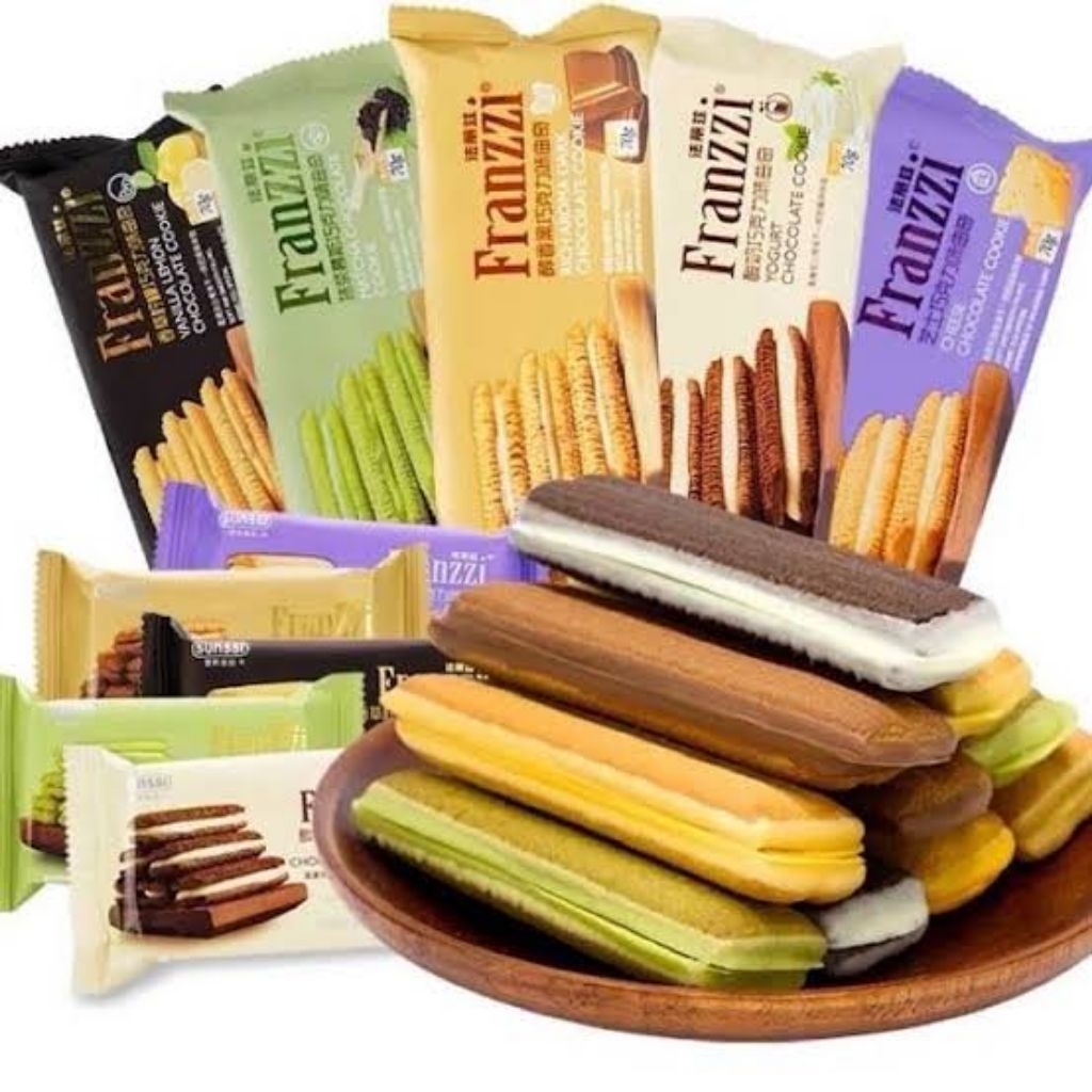 

[70gr] Sunssi Franzzi Cookies - Cheese / Matcha / Yogurt / Vanilla Lemon / Rich Dark Chocolate - Choco Cookies