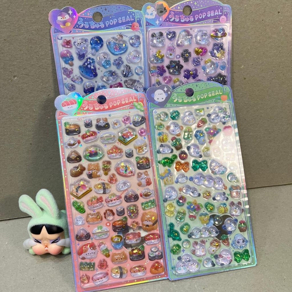 

Stiker Bonbon Drop Timbul 3D Glitter