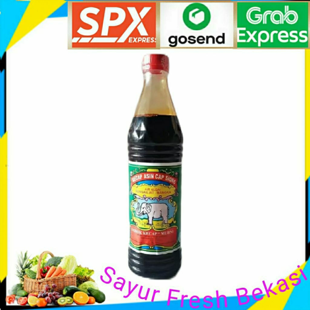 

Kecap Asin Cap Gajah asli 620ml.