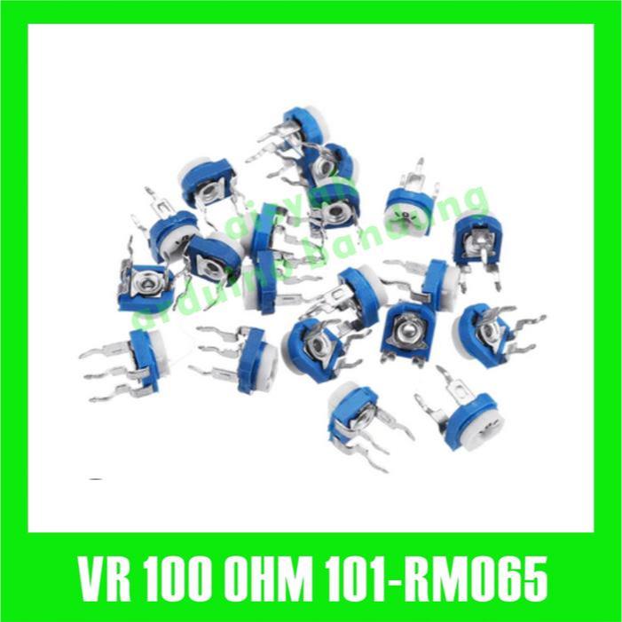 VR 100 OHM 101 RM065 VARIABLE RESISTOR TRIMPOT VR TRIMMER RM 065-101