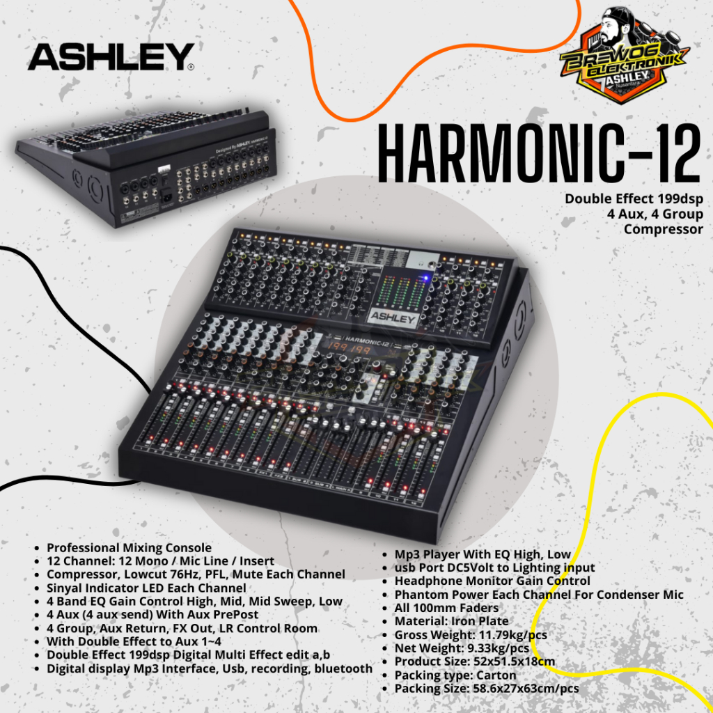 MIXER HARMONIC 12 ASHLEY