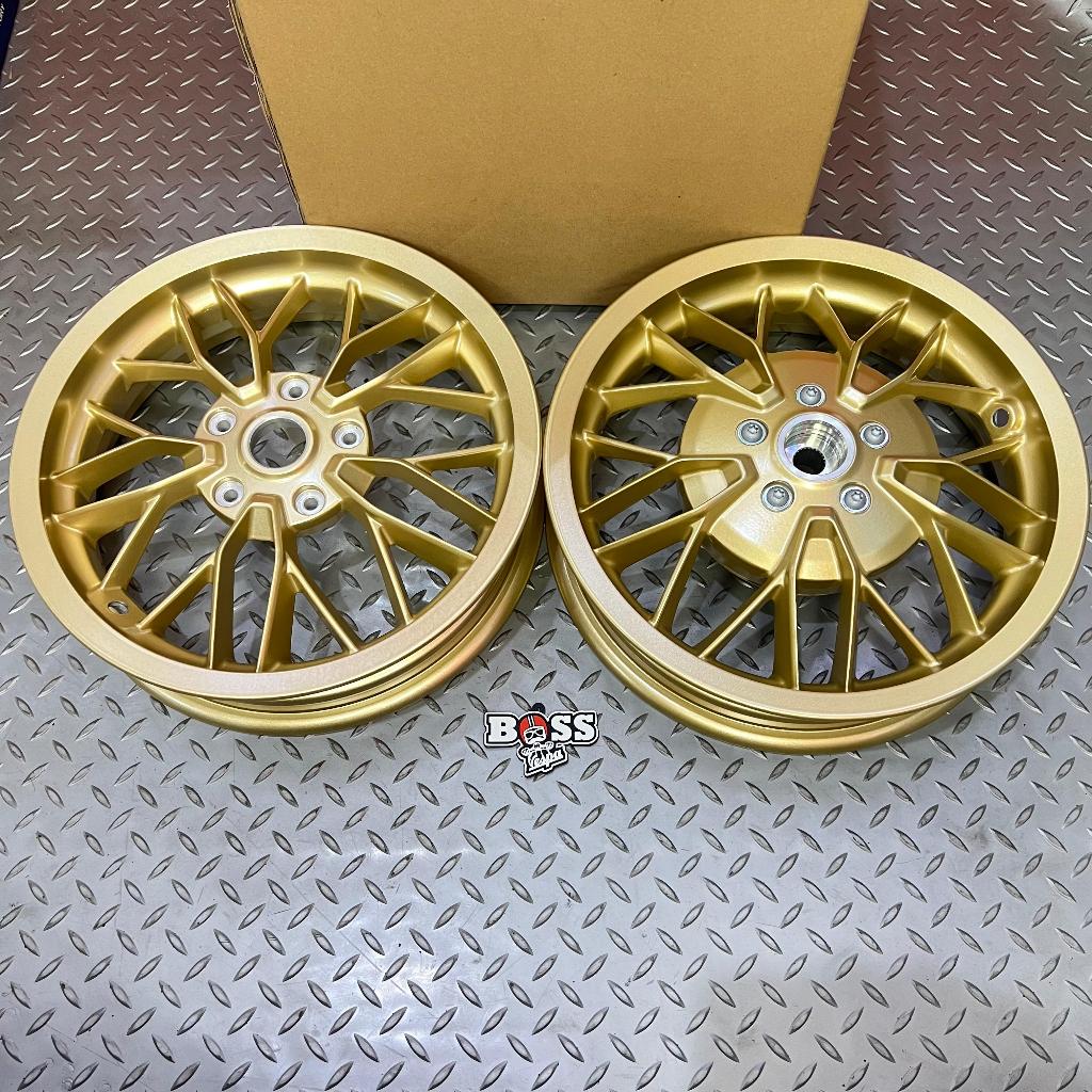 Velg Original Piaggio Y Spoke Gold 12inc Front&Rear Vespa Sprint Primavera S LX LXV