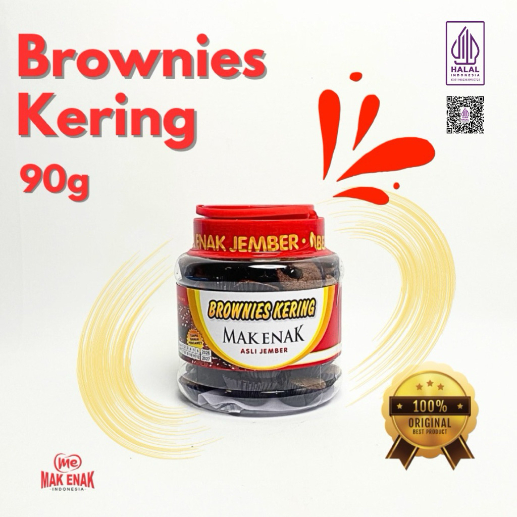 

BROWNIES KERING 90 GRAM | MAK ENAK INDONESIA