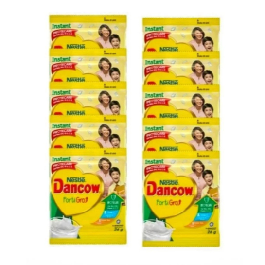 

DANCOW Fortigro Susu Bubuk Sachet 1 Renceng 26 GR (10 Sachet)