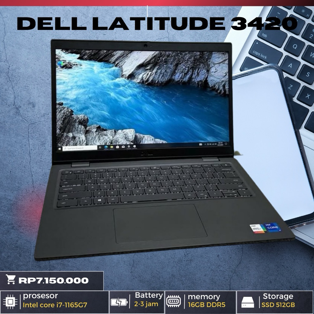 LAPTOP DELL LATITUDE 3420 core i7 gen 11