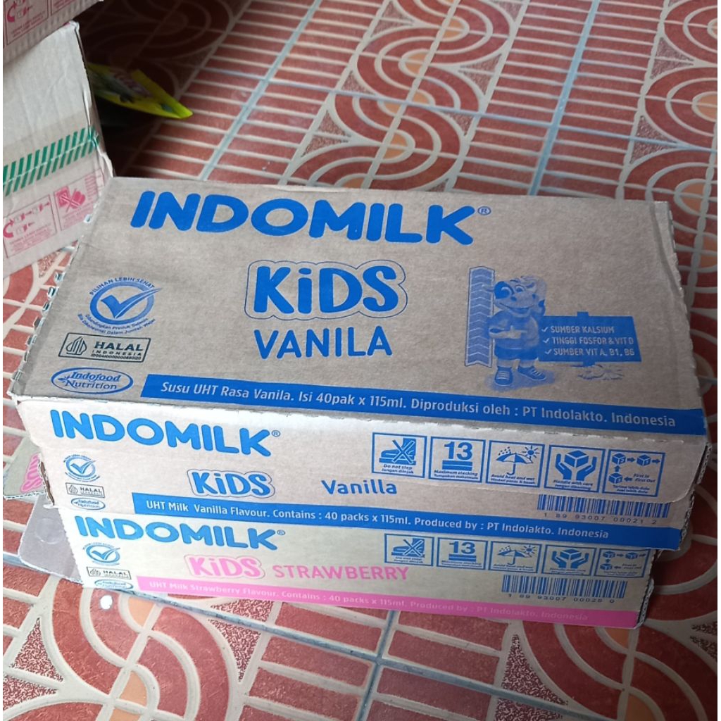 

Susu UHT Indomilk Kids 1 Dus isi 40 x 115 ml
