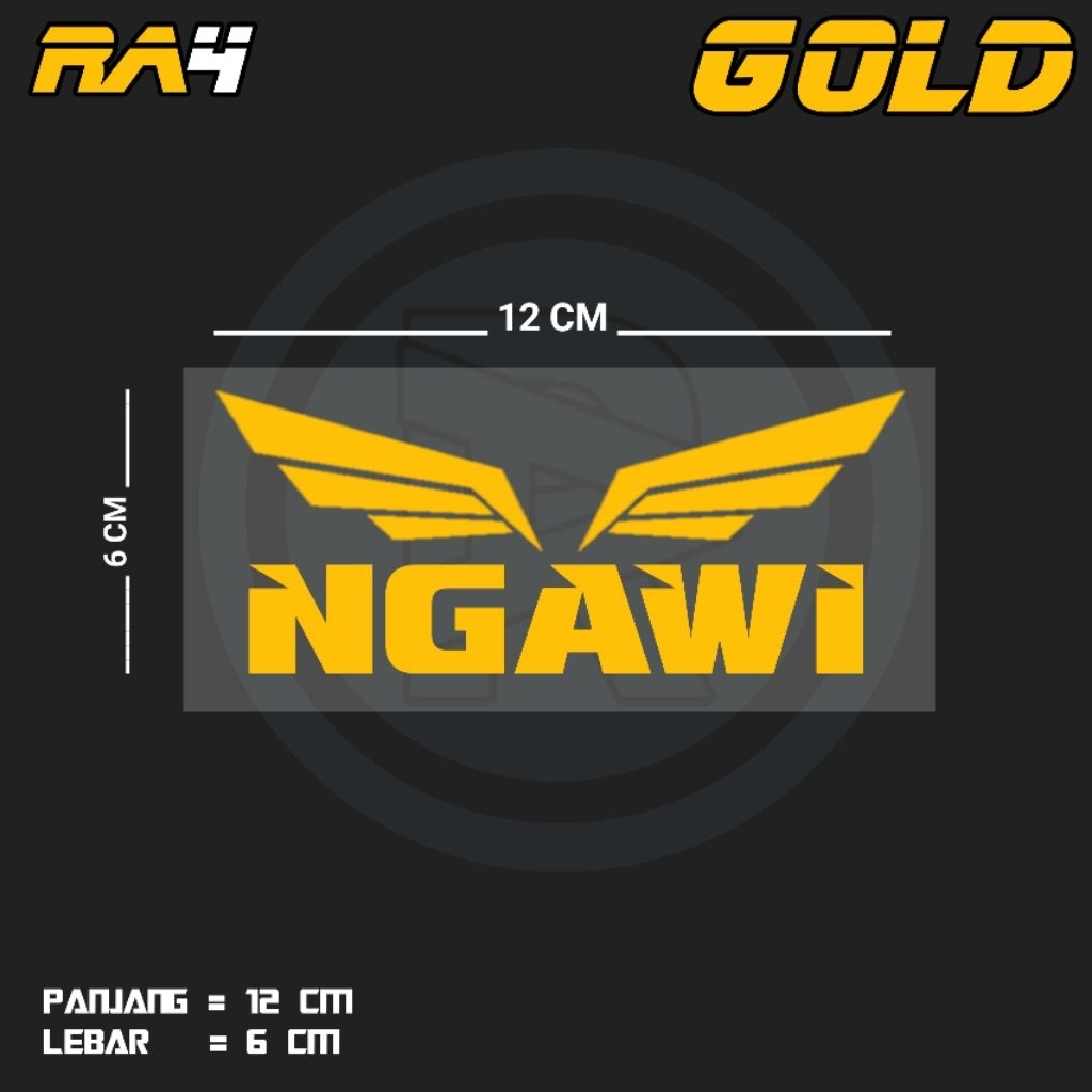 STIKER CUTTING TULISAN NGAWI | RA4 JTR