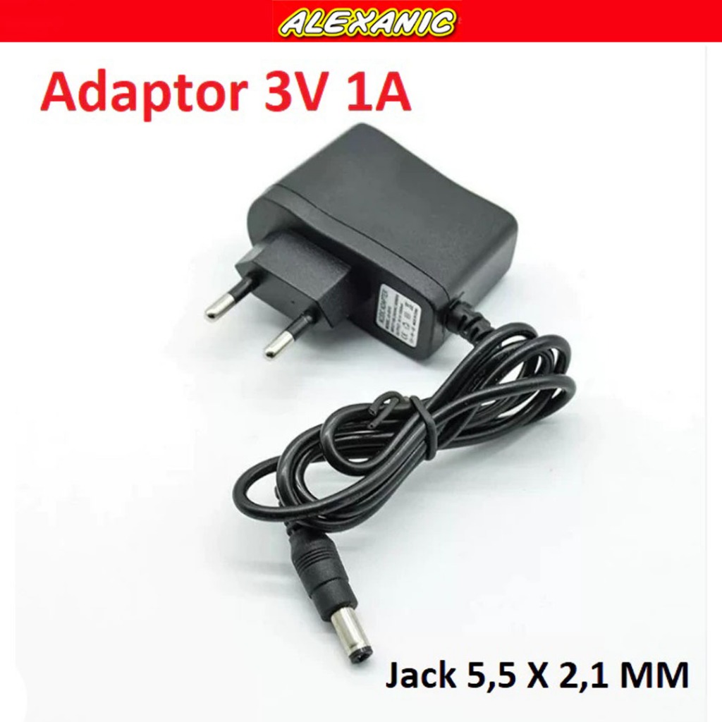 Adaptor DC 3V 1A | Power Supply  3V 1A 3 Volt 1 Ampere | Adaptor 3V 1A