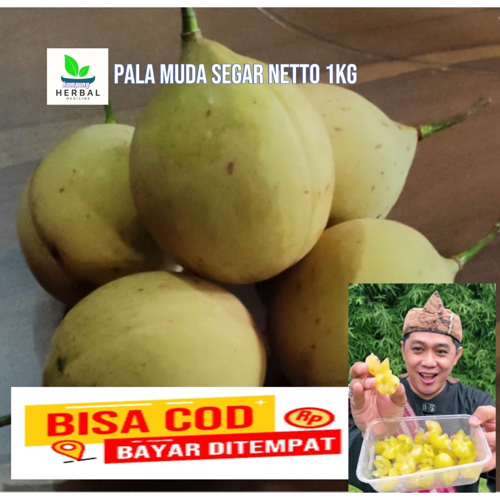 

buah pala muda 1kg Bahan manisan