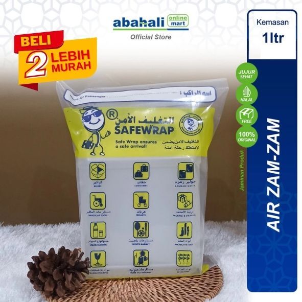 

Air Zamzam 1 Liter Air Zam-zam Asli 100% Mekah Zam Zam Kemasan Jerigen 1 Liter