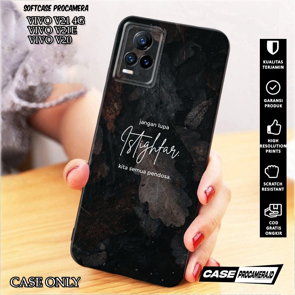 Case VIVO V21 4G / V21E / V20 - Casing VIVO V21 4G / V21E / V20 [ QTS ] Silikon VIVO V21 4G /V21E / 