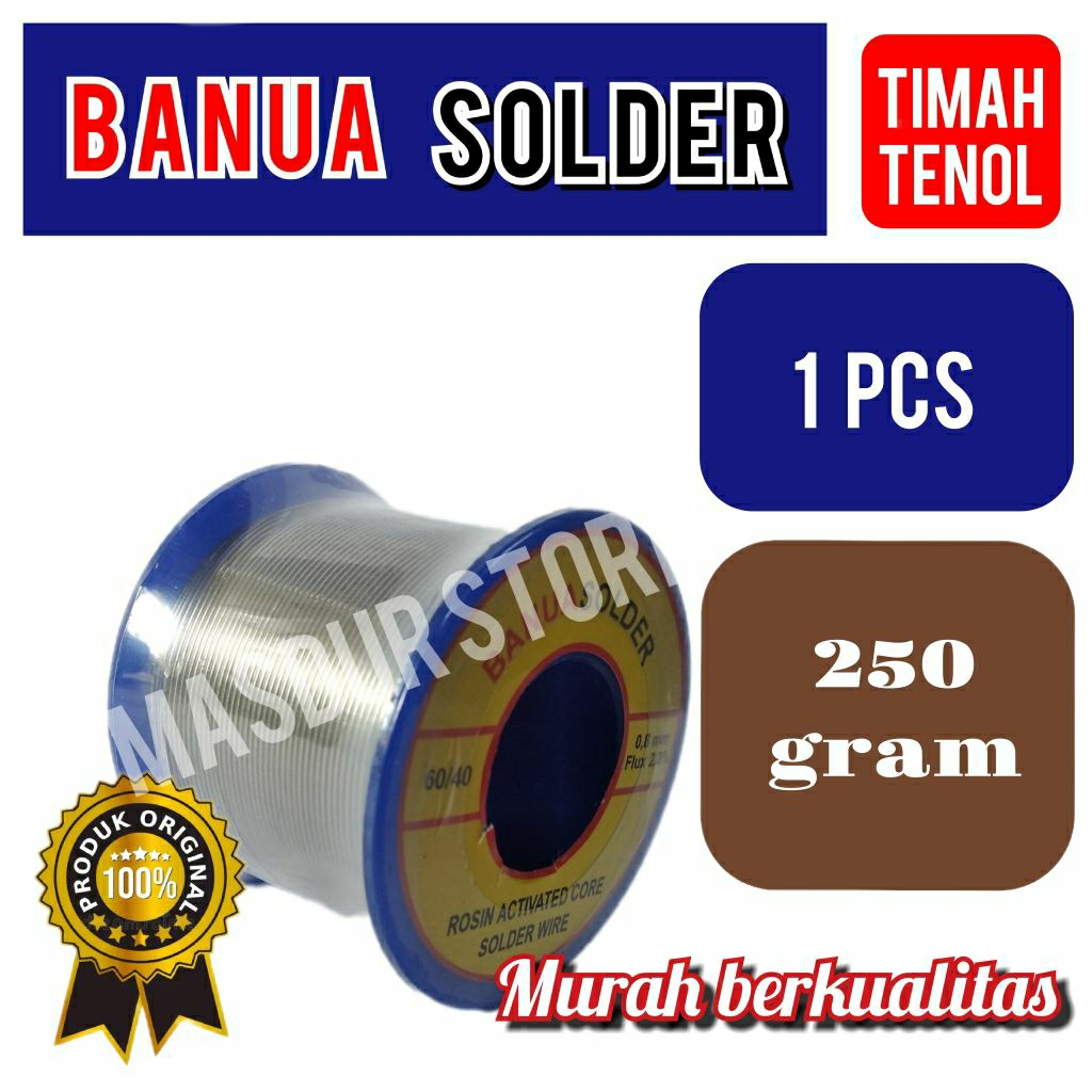 tenol solder banua solder original 250 gram timah tenol terlaris berkualitas