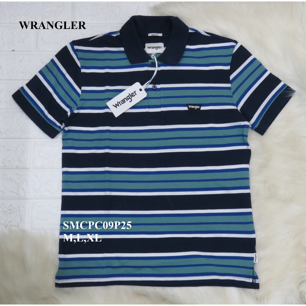 KAOS KERAH/POLO PRIA LENGAN PENDEK BRAND ORI MEREK WRANGLER ART : SMCPC09P25  413.000