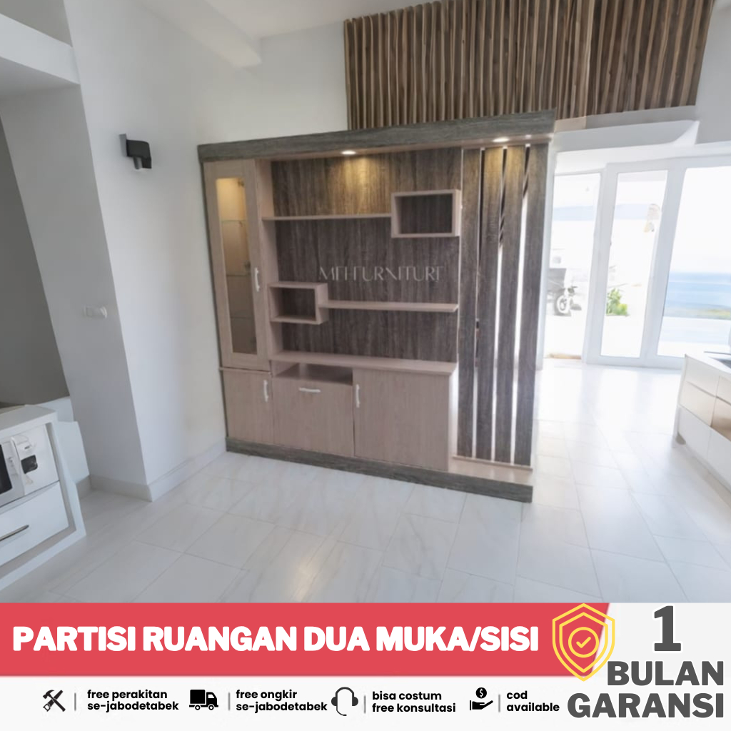 PARTISI RUANGAN - by MEI FURNITUREE | (PKT03) Partisi Ruangan Dua Muka/Sisi Minimalis Modern