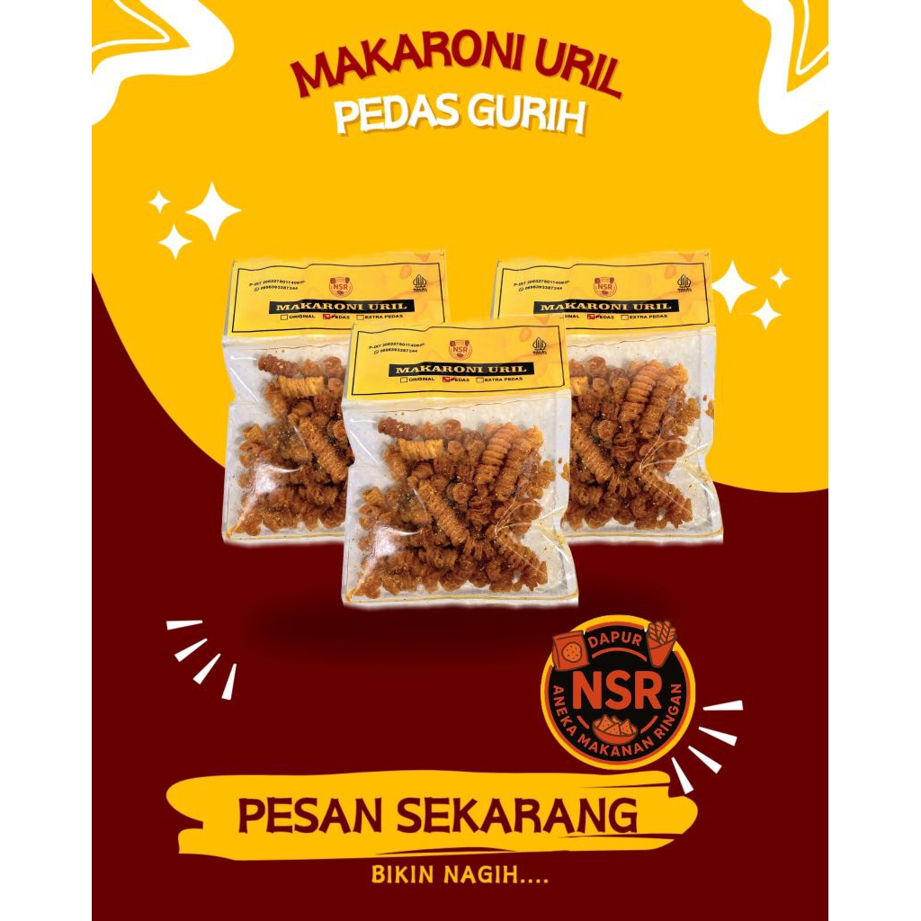 

MAKARONI NSR - MAKARONI BANTET PEDAS 40 GRAM