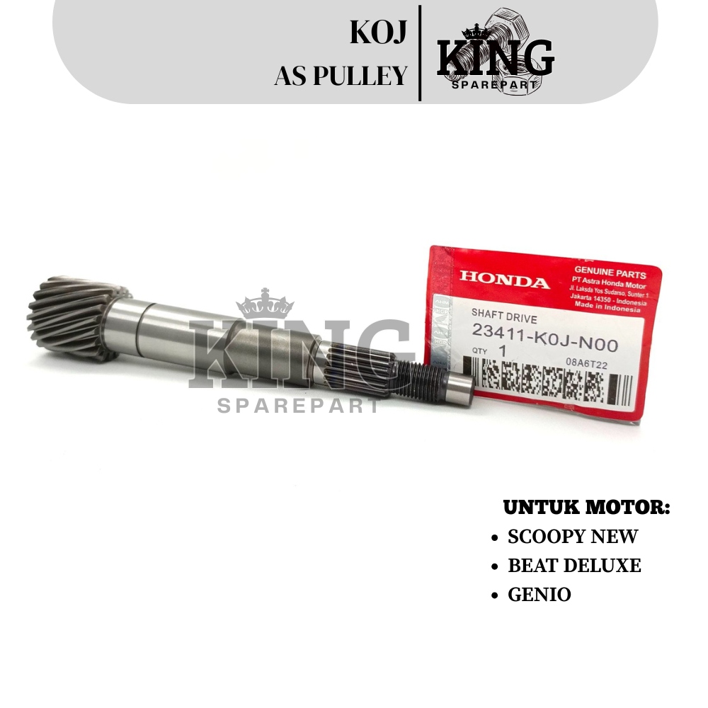 KOJ AS PULLEY HONDA GENIO / AS PULLEY V-BELT /MOTOR BEAT DELUXE  / SCOOPY / PULLEY TIMING