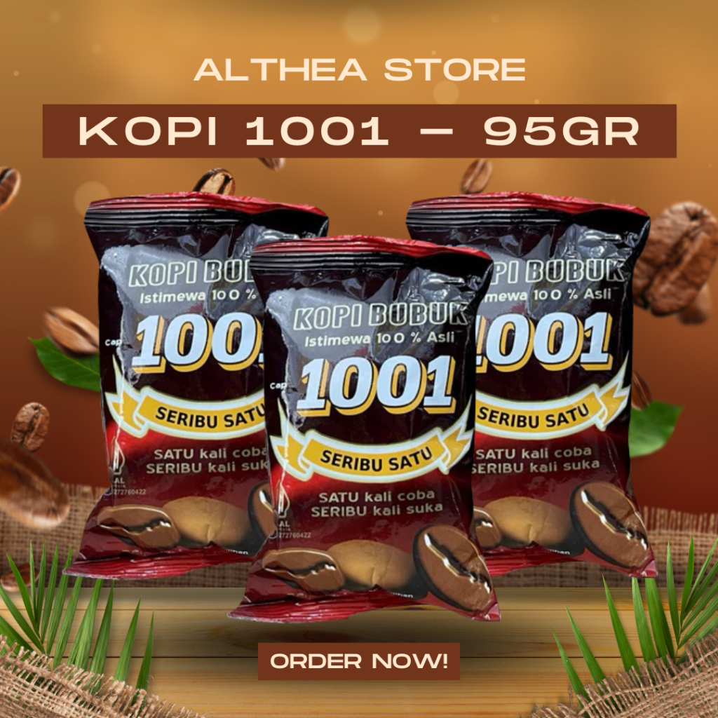 

KOPI HITAM BUBUK ROBUSTA 1001 - Netto 95gr - ASLI BENGKULU