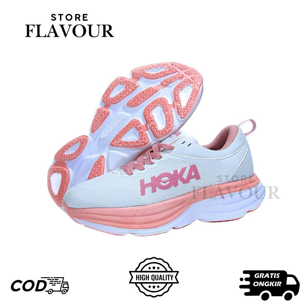 TERBARU SEPATU LARI WANITA HOKA BONDI 8 SEPATU RUNNING WOMEN