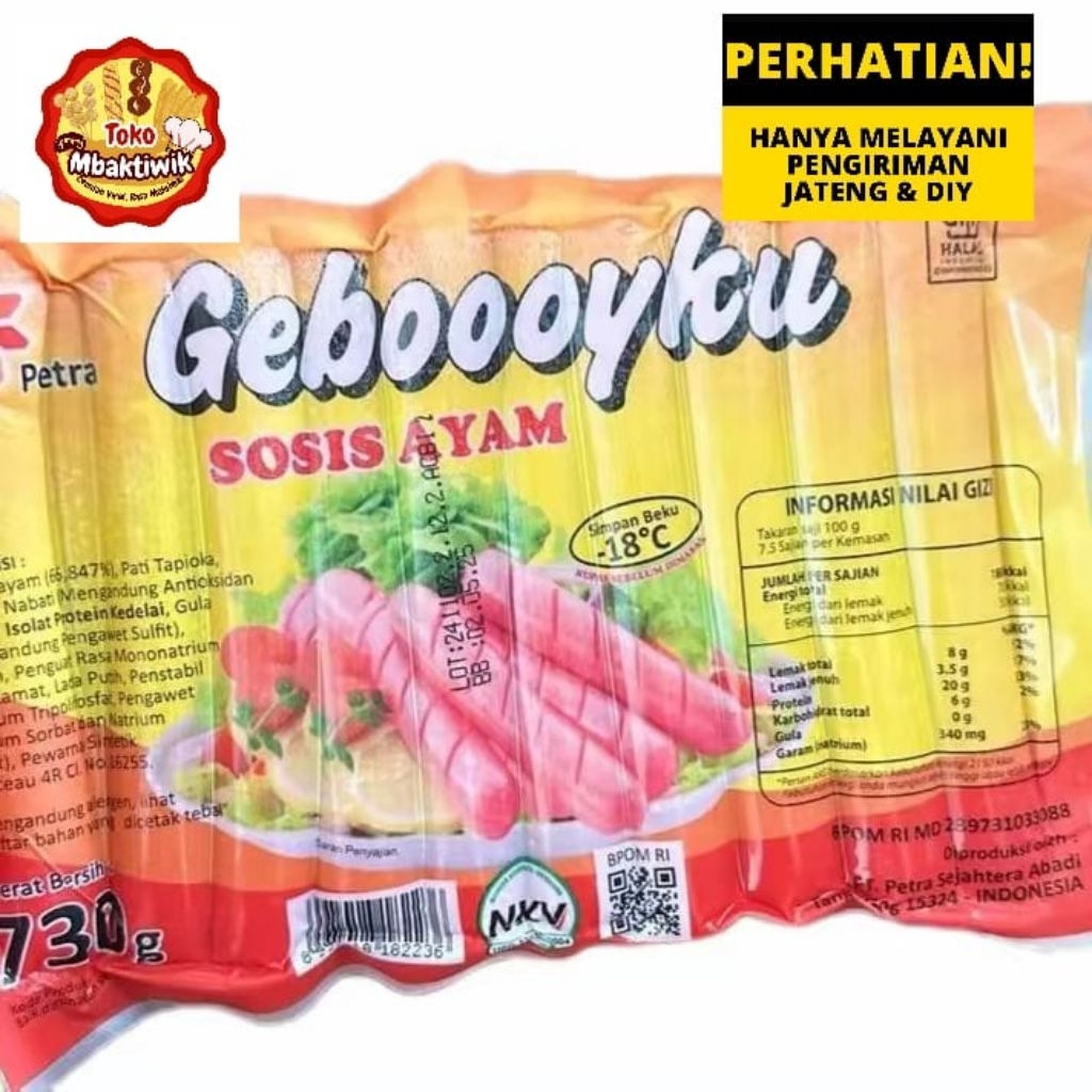 

sosis geboooyku 730 gram sosis ayam geboooyku 730 gram