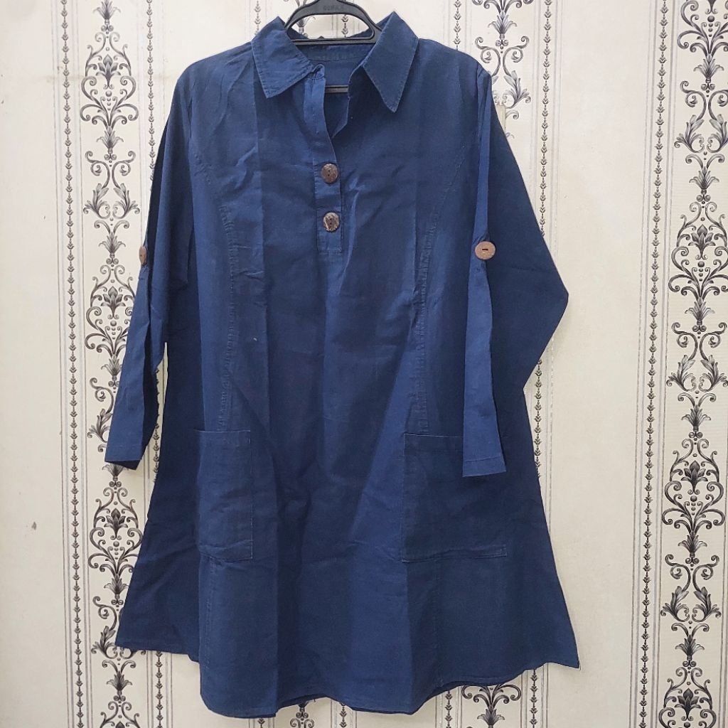 PRELOVED Baju Tunik Denim Wanita