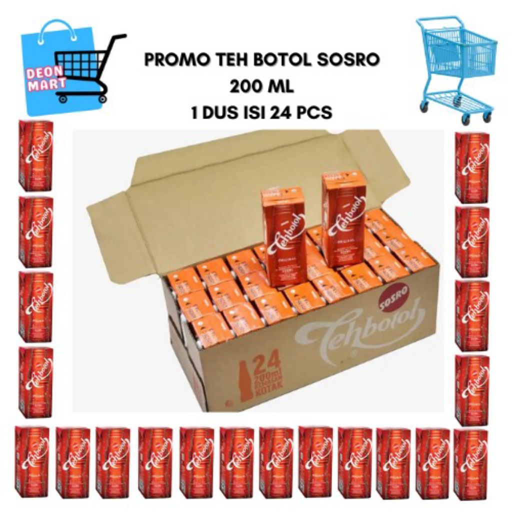 

PROMO Teh Botol Sosro 1 DUS isi 24 Pcs