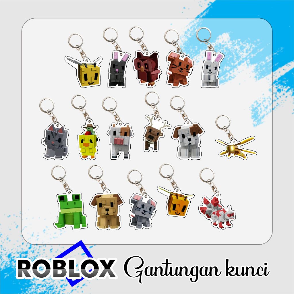 Gantungan Kunci Akrilik Roblox Grow A Garden Pet
