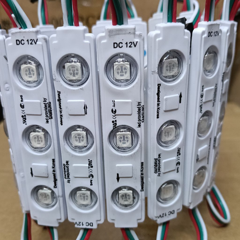 LED Samsung 3 mata RGB Running gerak DC 12V