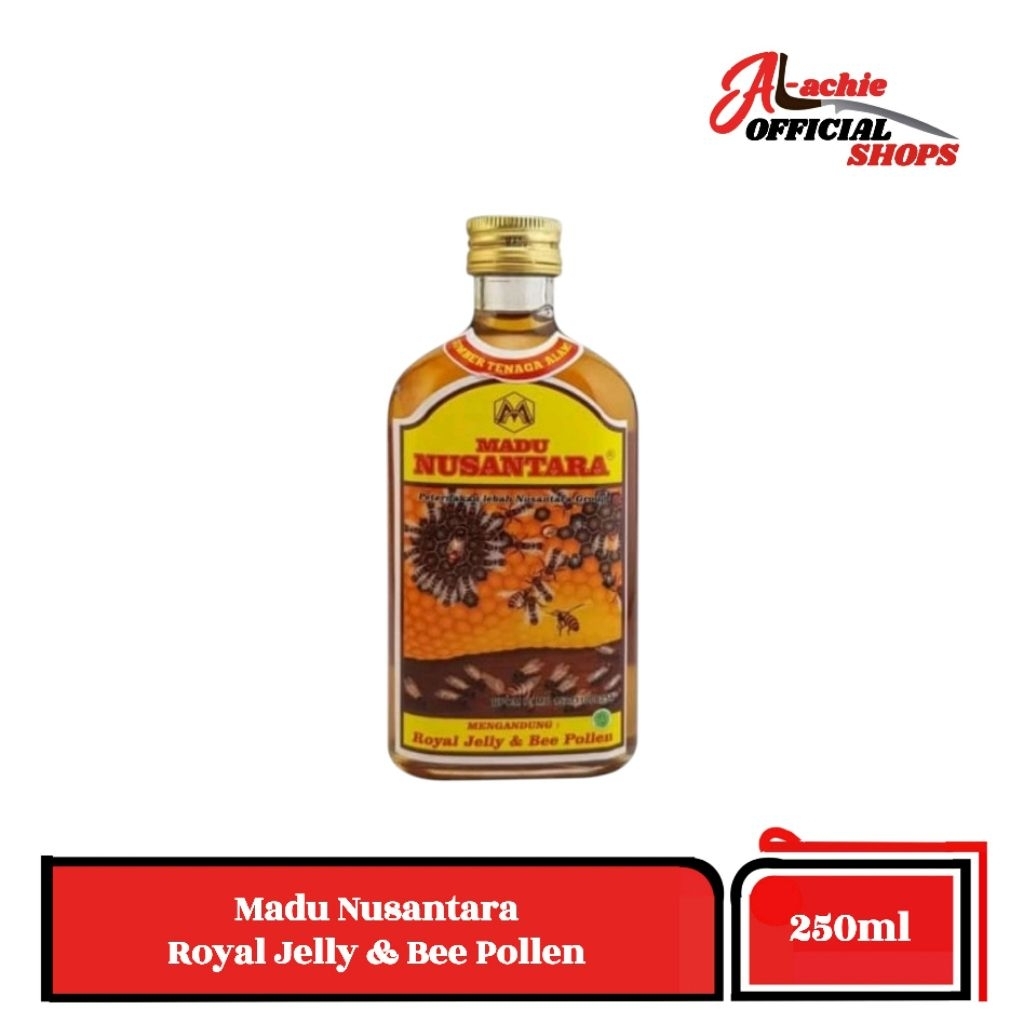 

Madu Nusantara Dengan Royal Jelly & Bee Pollen 250ml