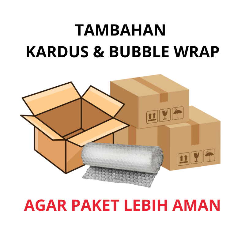 

bubble + kardus bekas packing tambahan