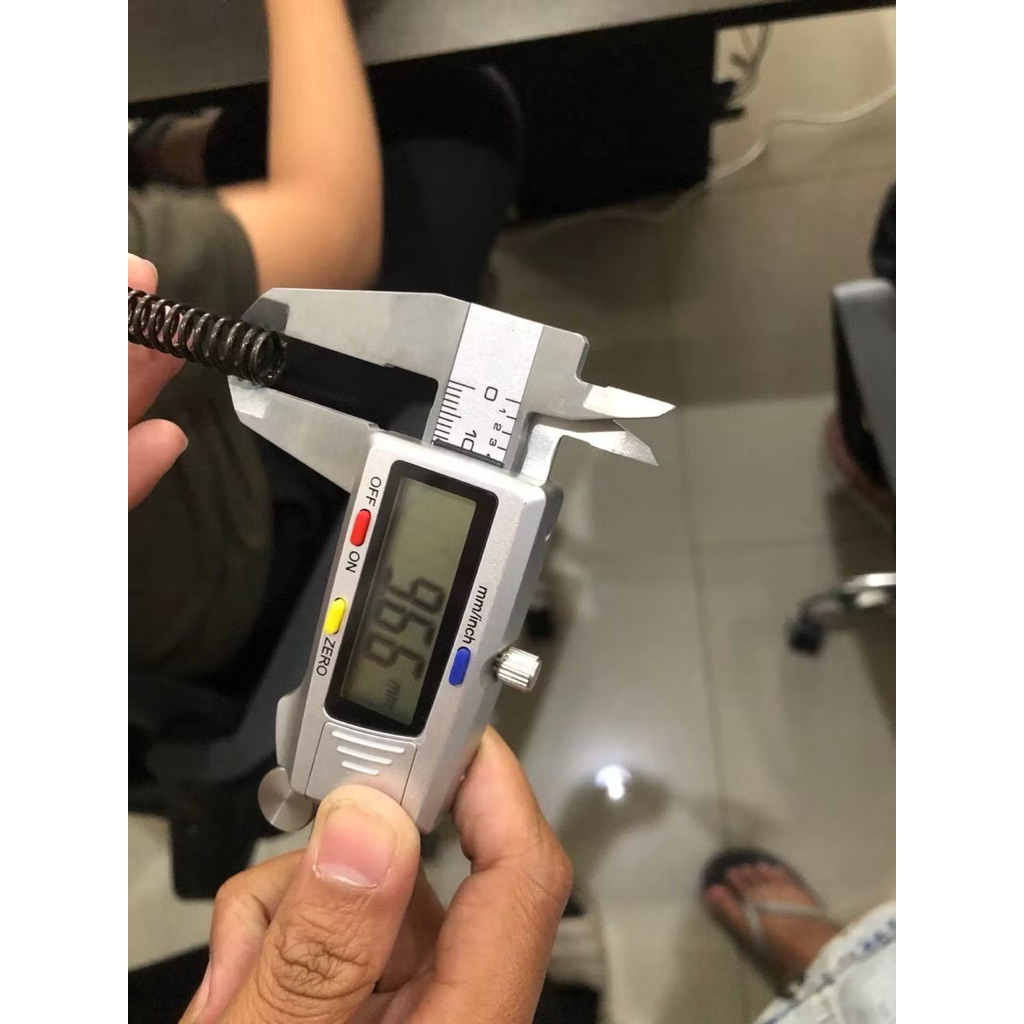 Per Pegas Tekan OD 9,6 mm Kawat 1,3 mm Panjang 75 mm