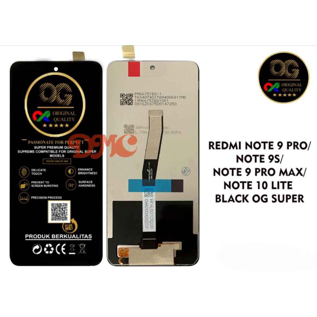 LCD REDMI NOTE 9 PRO/NOTE 9S/NOTE 9 PRO MAX/NOTE 10 LITE LCD TOUCHSCREEN ORIGINAL