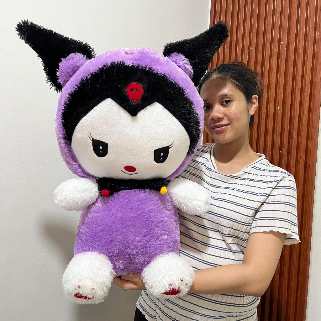 Boneka Kuromi Jumbo Lucu Ukuran 85-90 cm , Boneka Kuromi Jumbo