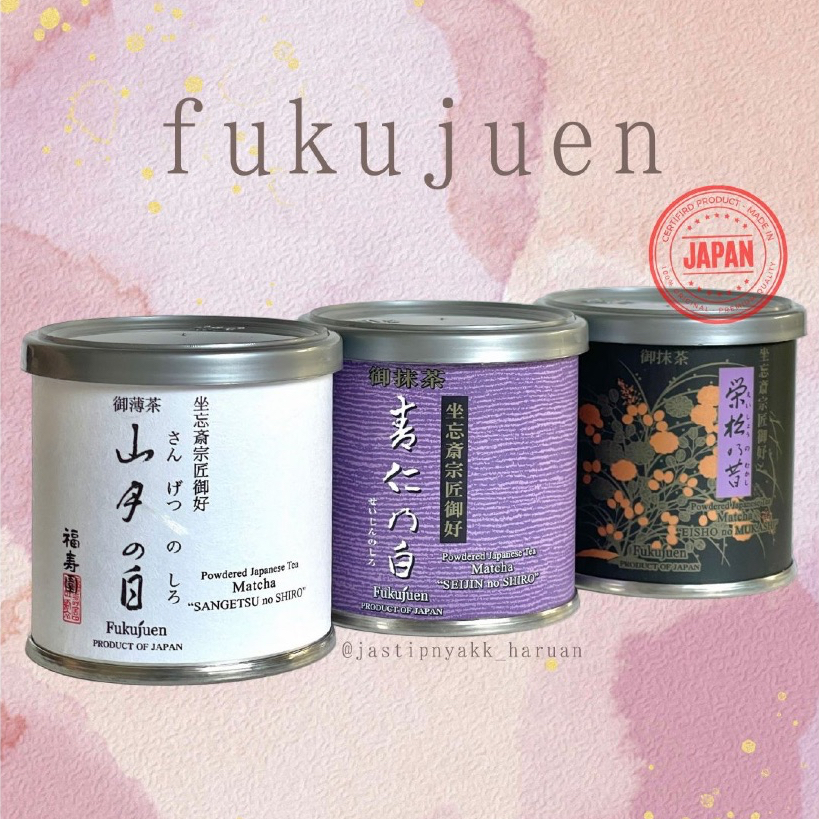 

[Ready] Fukujuen Ceremonial Grade Matcha Sangetsu No Shiro , Seijin no shiro , Eisho no mukashi 20gr