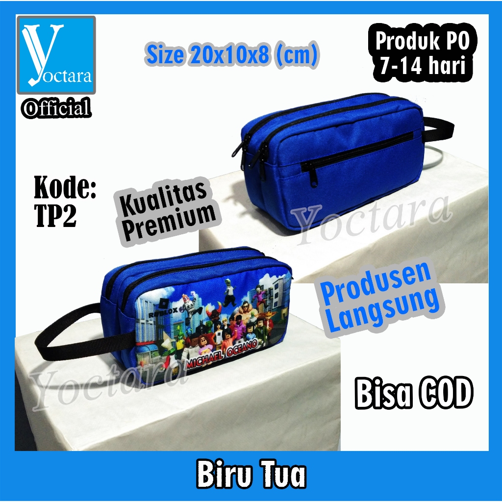 

YOCTARA TP2 Tempat Pensil Pakai Foto Nama Karakter Roblox