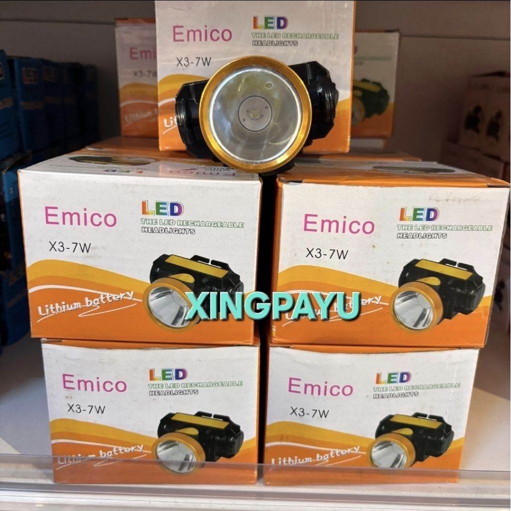 Senter Kepala Headlamp Emico X3