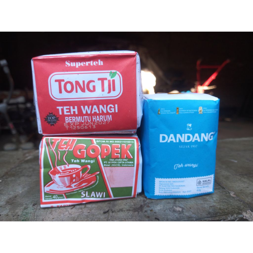 

Teh Racikan Khas Solo/paket 3 teh/gopek,dandang biru,tong tji merah