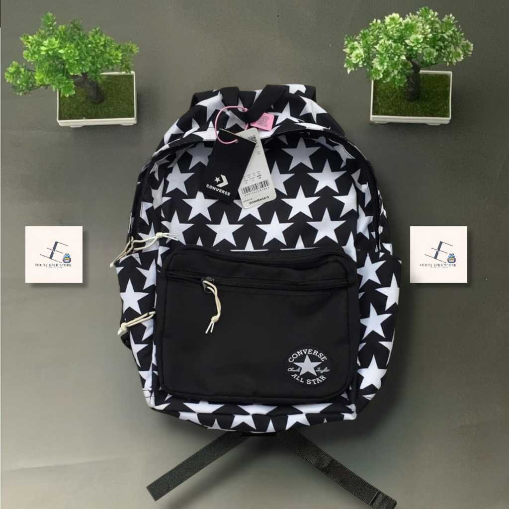 tas converse PREMIUM tas converse all star hitam/tas sekolah/bagpackk/tas ransel/ransel pria wanita
