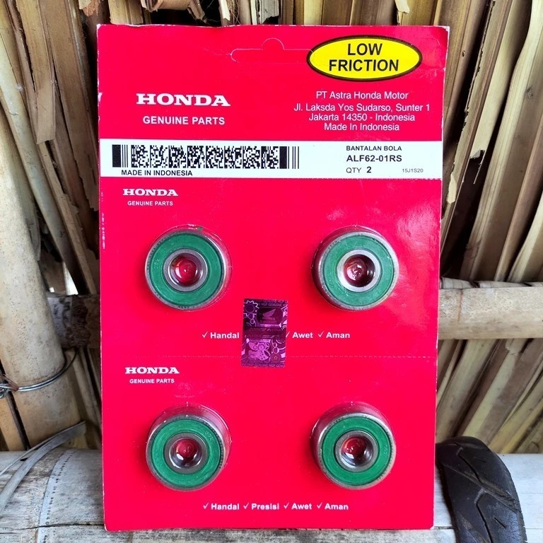 ALF62-01RS LAKER 6201 RS HONDA Alf Bearing Laker Laher Leher mesin Bantalan Bola Roda Depan 6201rs G