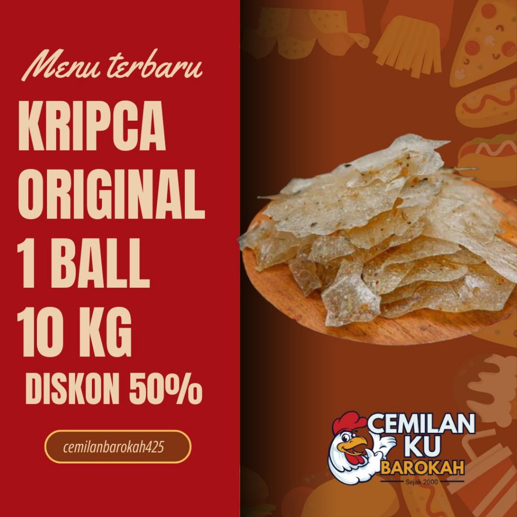 

Keripik Kaca Original Gurih dan Pedas Daun Jeruk Kemasan 1 Bal (10 kg) - Snacks - Food