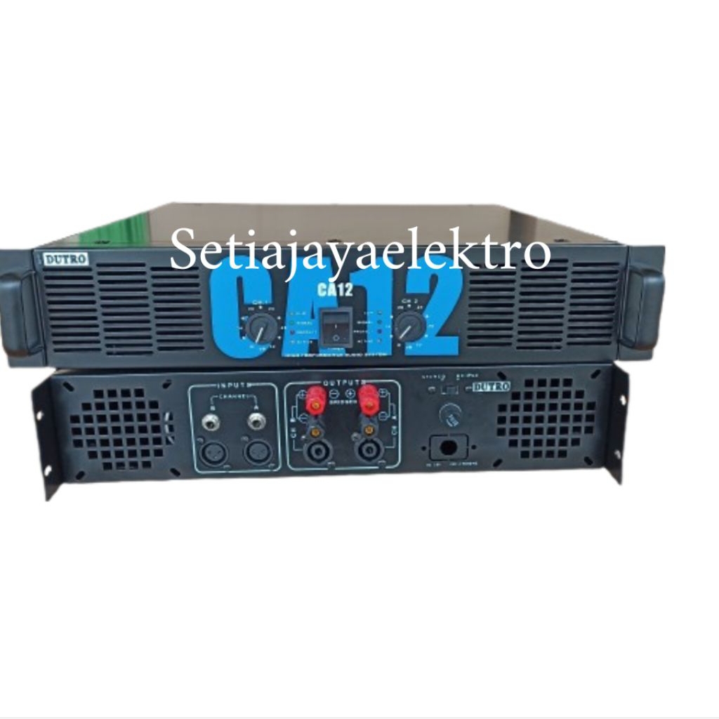 box power amplifier CA-12 fullset box power CA 12 + panel belakang