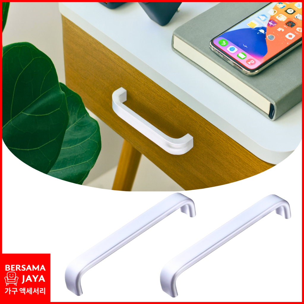 Tarikan Handle Pintu Lemari Laci Silver Minimalis