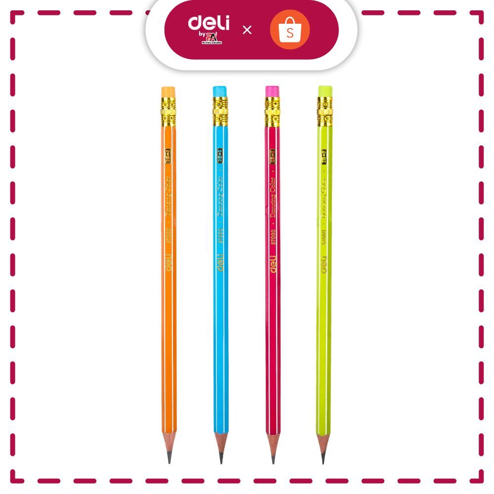 

Deli Pensil 2B (12 Pcs) E37000 dengan Penghapus