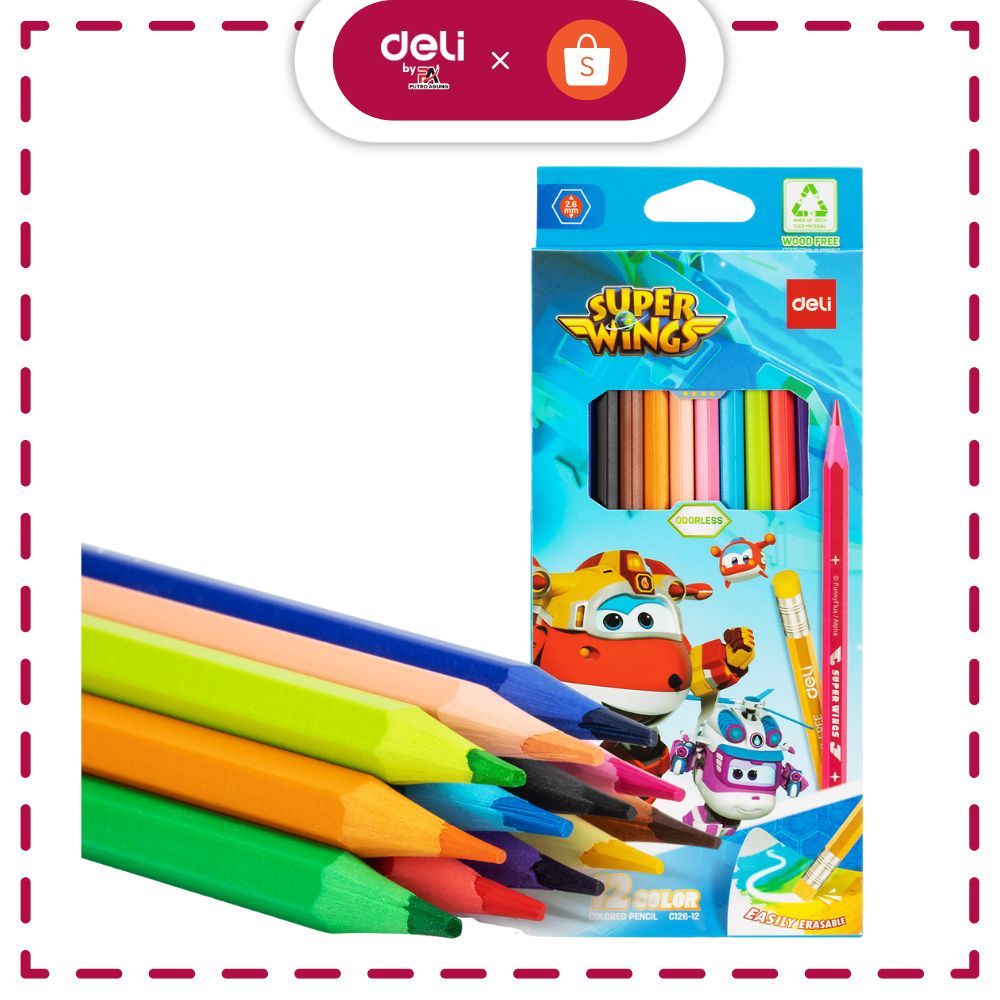 

Deli Colored Pencil / Pensil Warna EC126-12