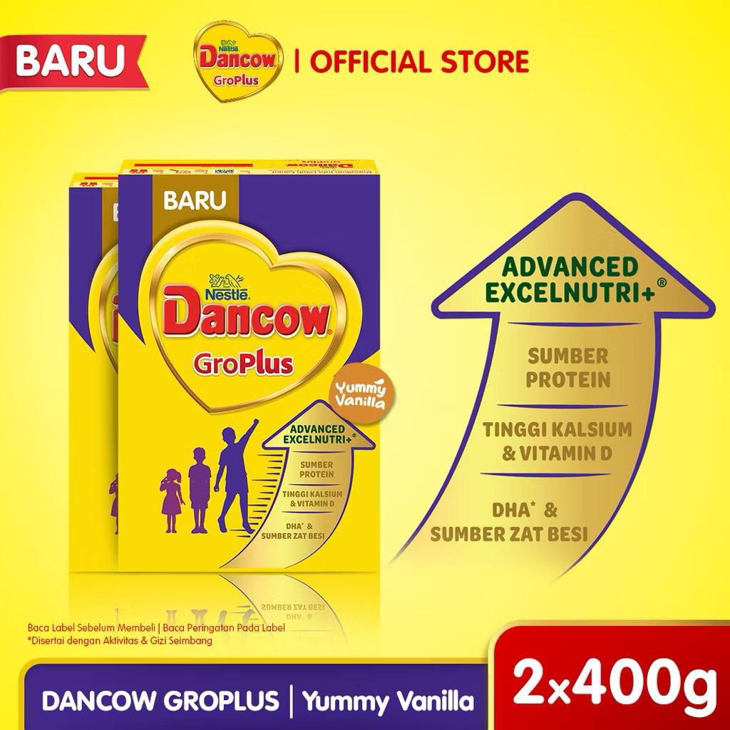 

Dancow Gro Plus Susu Bubuk Rasa Vanila 400gr