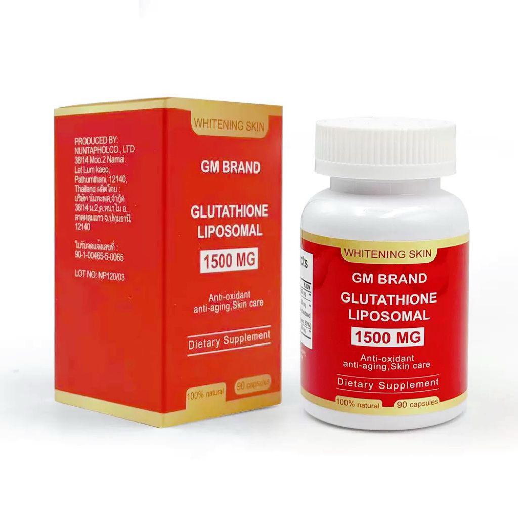 GM GLUTATHIONE LIPOSOMAL MERAH 1500MG MADE IN THAILAND