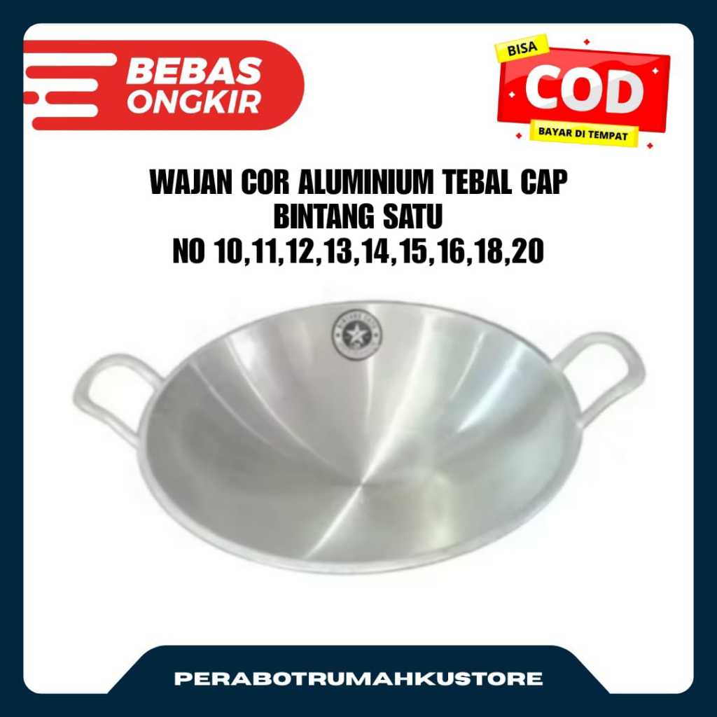 WAJAN / KUALI BINTANG SATU | WAJAN ALUMUNIUM